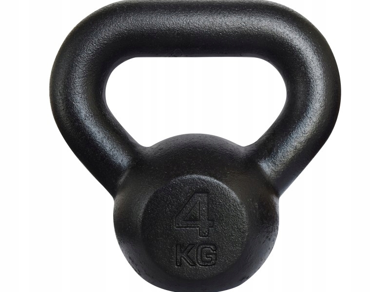 

Kettlebell żeliwny kula Tiguar Raw czarny 4 kg