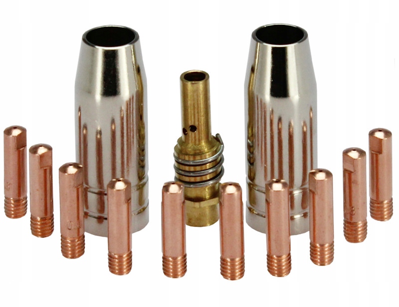 

Zestaw 13 części do uchwytu Mig MB15 0,8mm Migomat