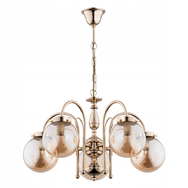 Šampanský luster Hero Zlata s medovými bublinami do obývačky