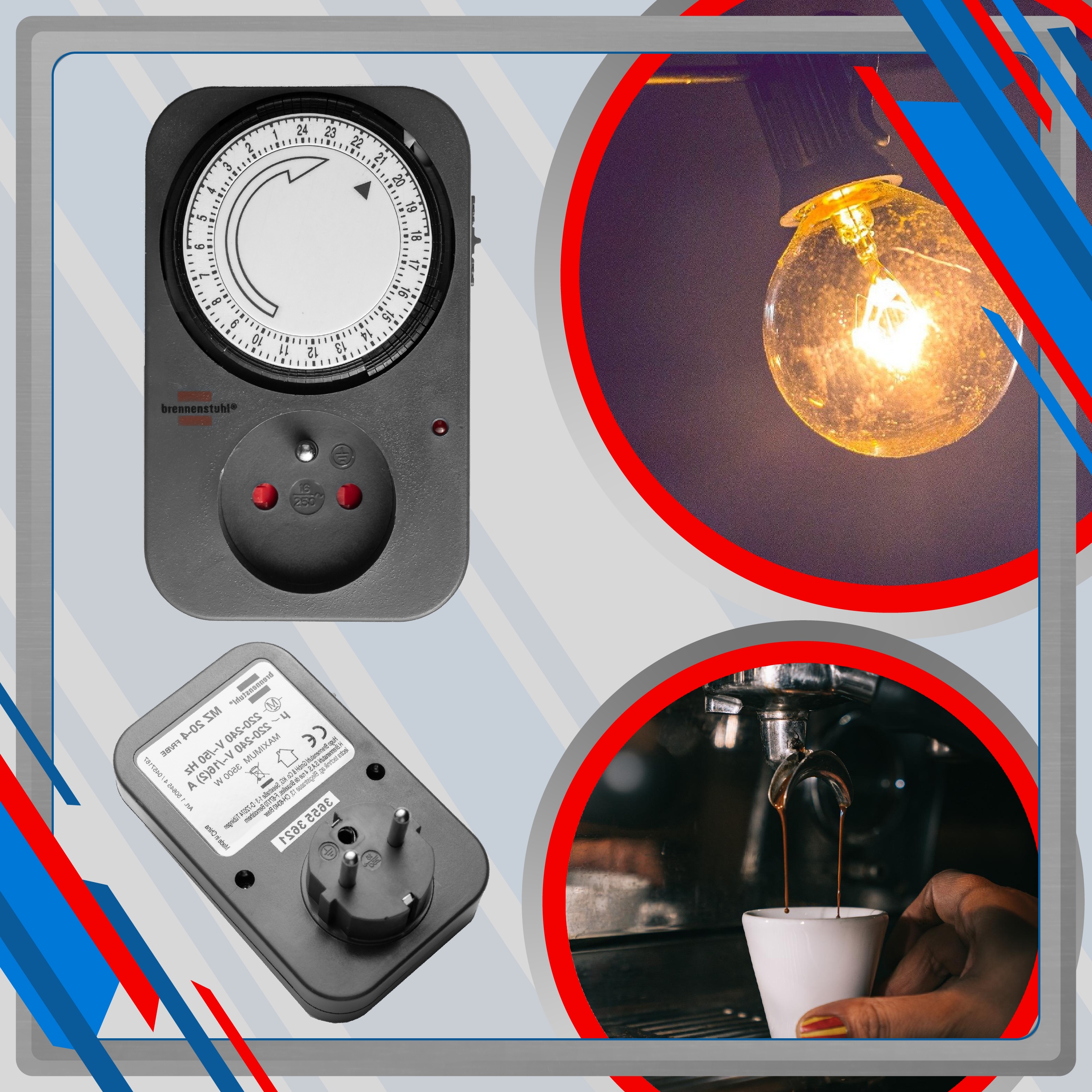 Programator czasowy włącznik wyłącznik timer Marka Brennenstuhl