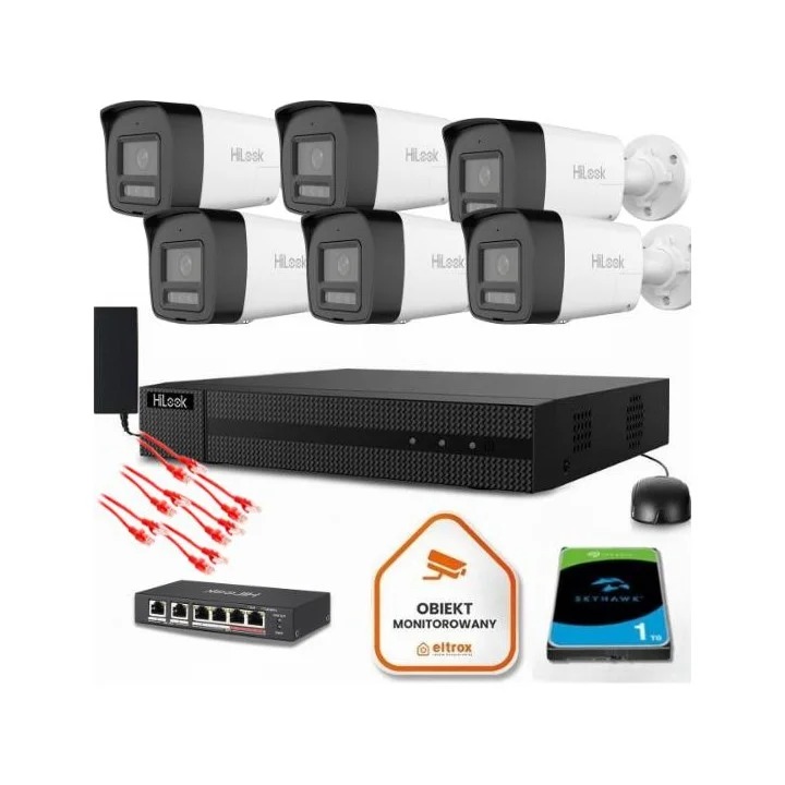 Sada na monitorovanie Ip 6x IPCAM-B8-30DL/A 8MPx IR30m