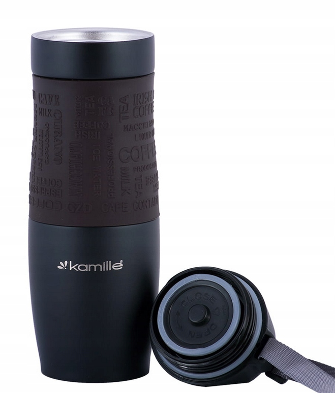 Kamille Kubek Termiczny Termos 480ml C. Brąz 2067 Marka Kamille