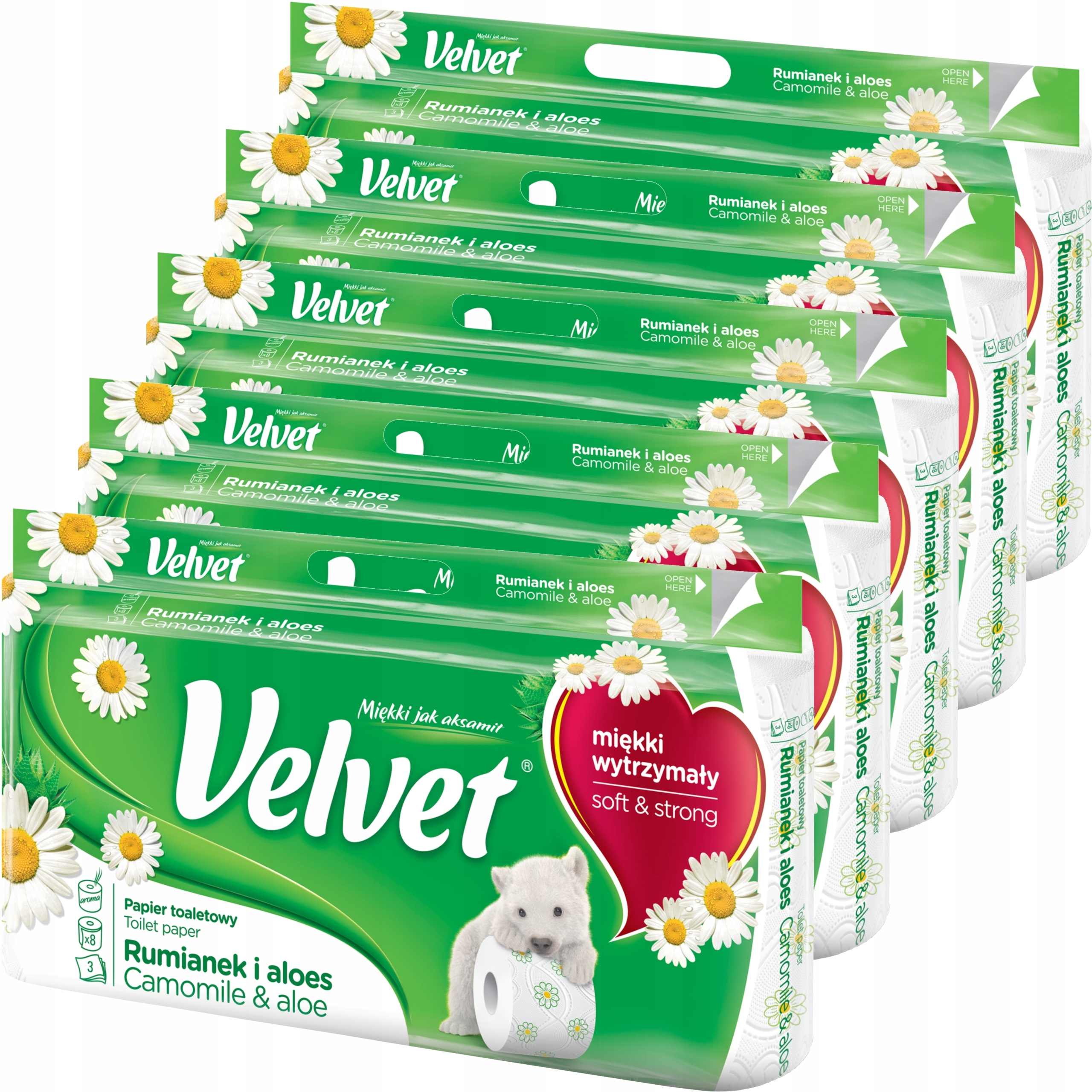 

Papier toaletowy Velvet Rumianek Aloes 3W 40 rolek
