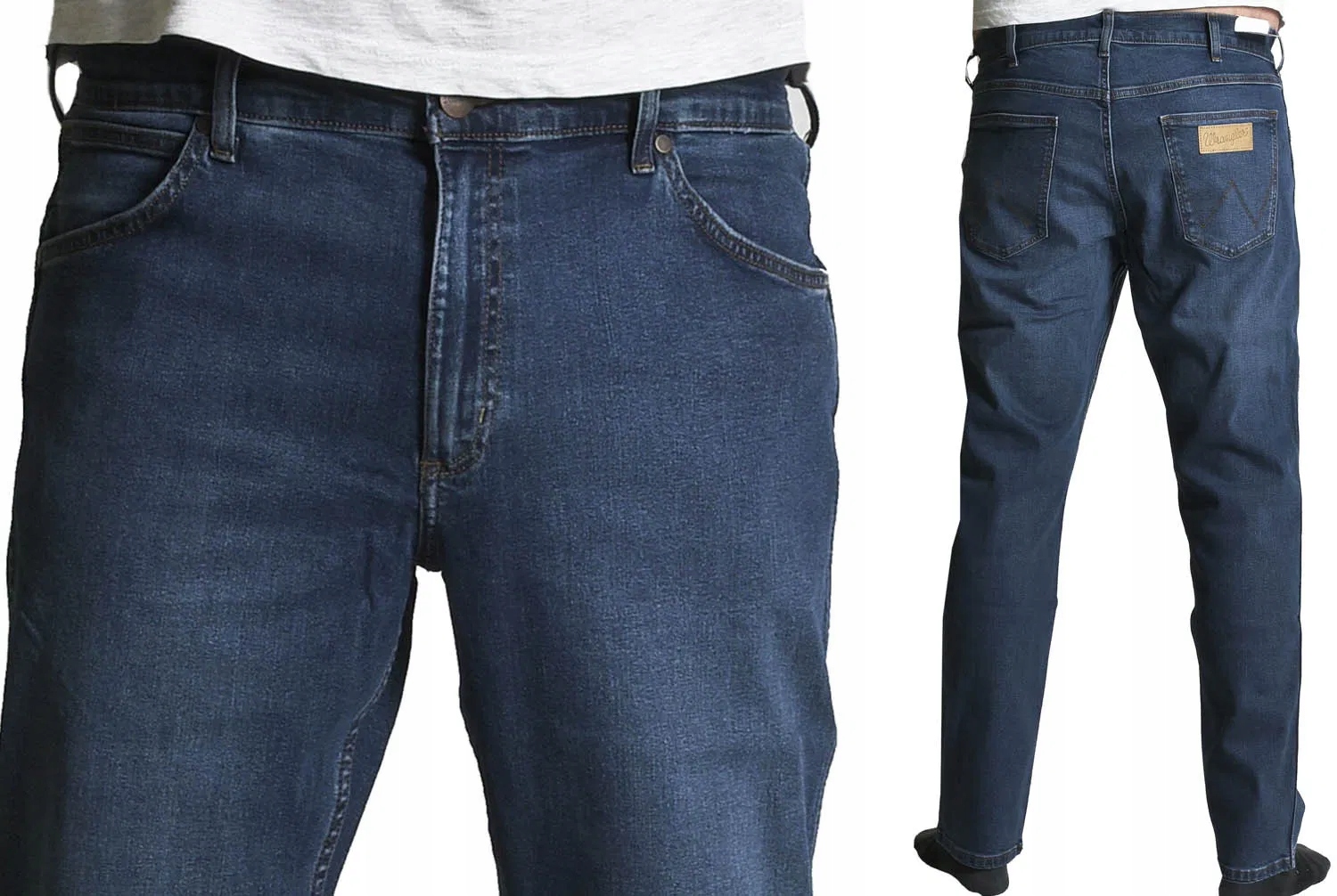 

Wrangler proste spodnie Jeans Greensboro W38 L30