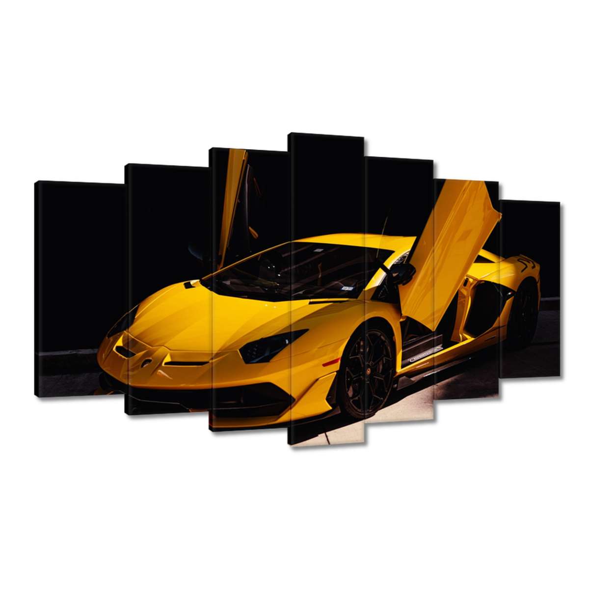 Obrazy 140x80 Žluté sportovní auto