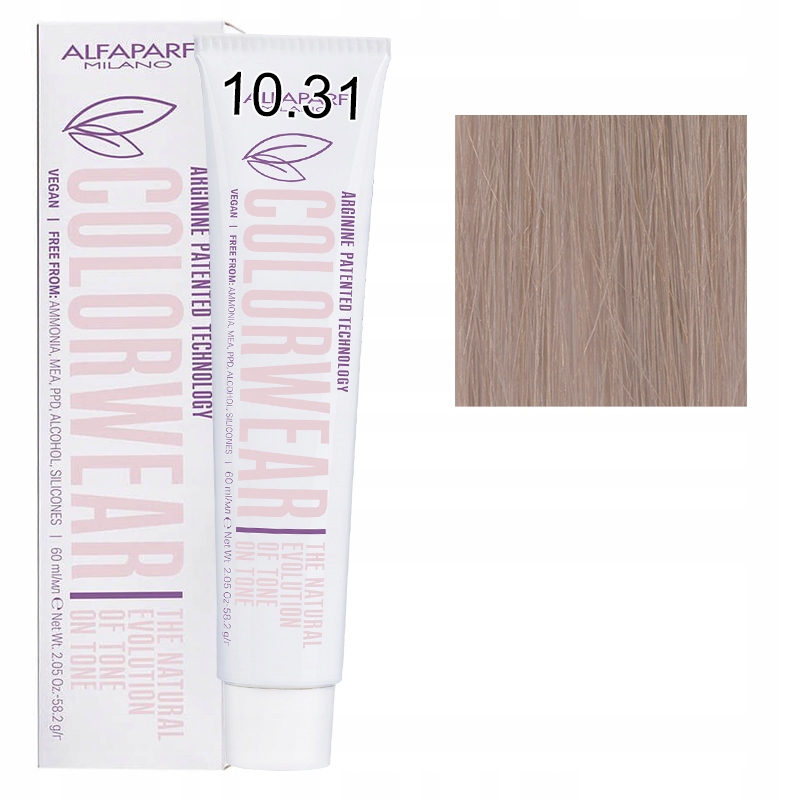 

Alfaparf Farba Do Włosów Color Wear 10.31 60 ml