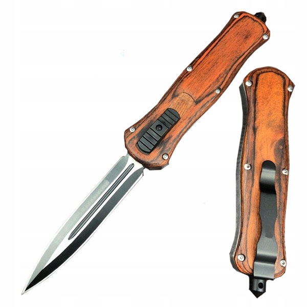 Předně plněný pružinový Nůž Otf Wooden F50