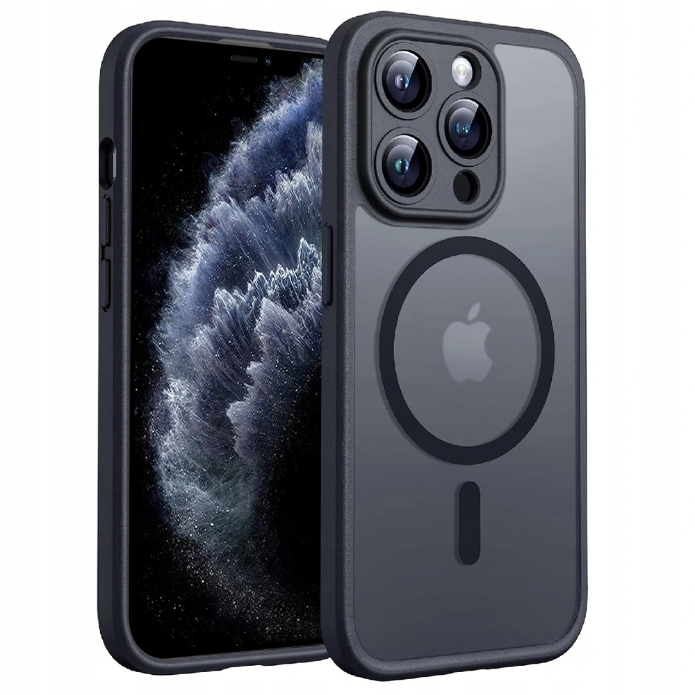 Techsuit – PureFrost MagSafe etui na iPhone 11 Pro Max – matowe czarne