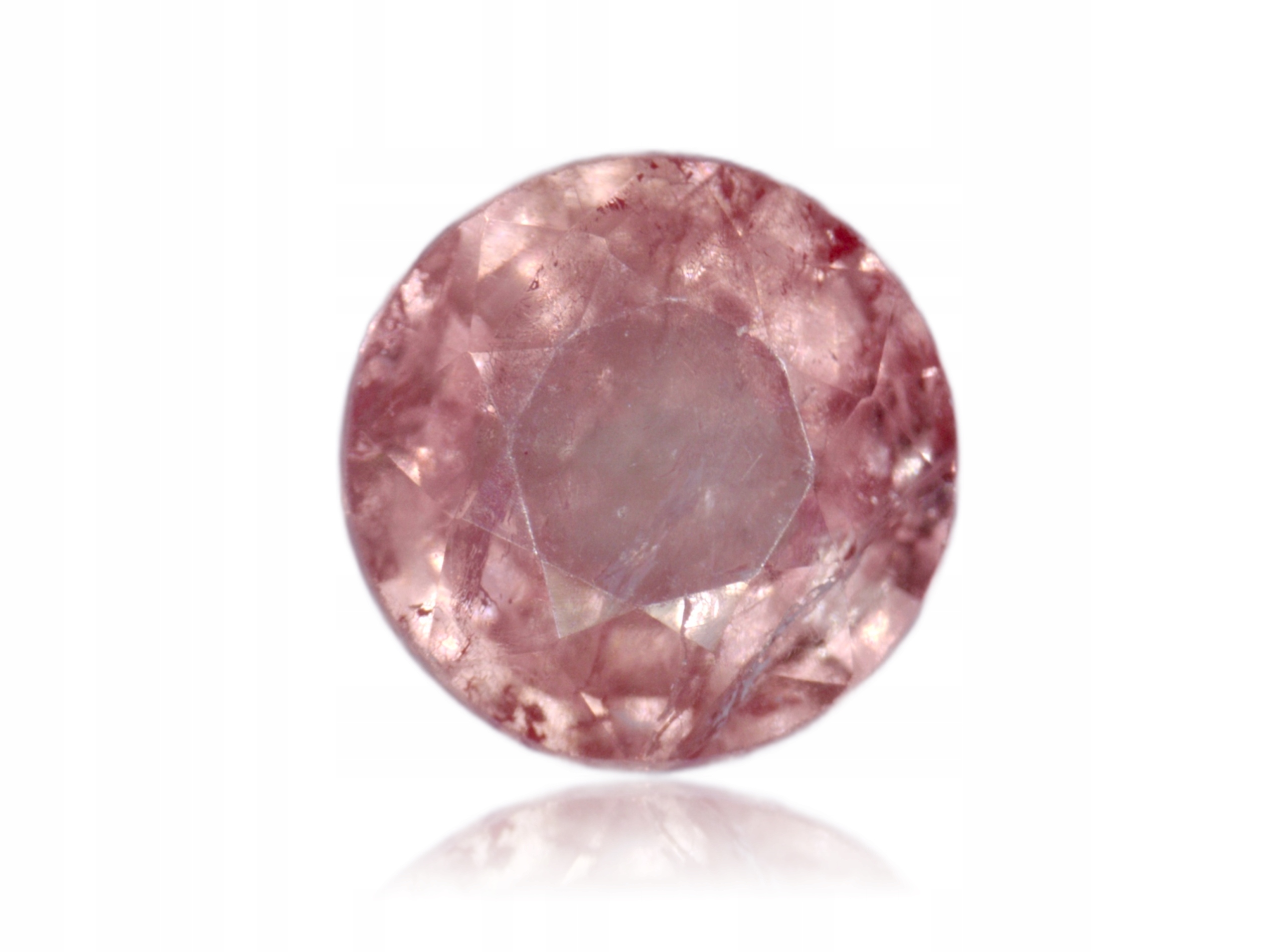 Safír 0.20ct Růžový Kulatý eCertifikát Wbd