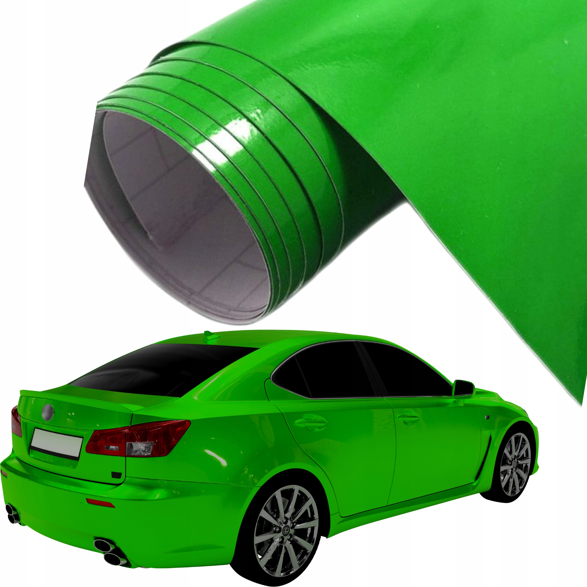 

Folia Samoprzylepna Auto Zielony Połysk 1,23x3M