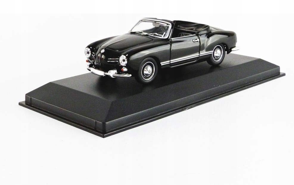 Vw Karmann Ghia Cabriolet 1955 Black 1:43 Maxichamps 940051030