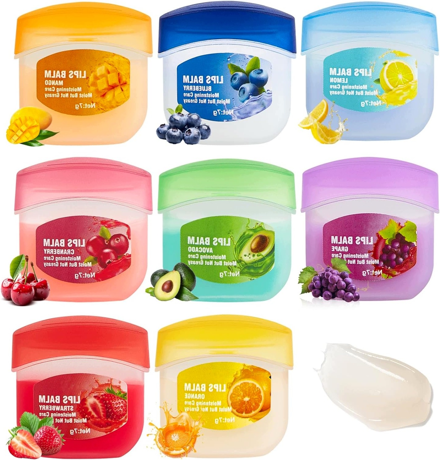 Sada 8 Hydratačních Balzámů Na Rty A Exfoliační Maska