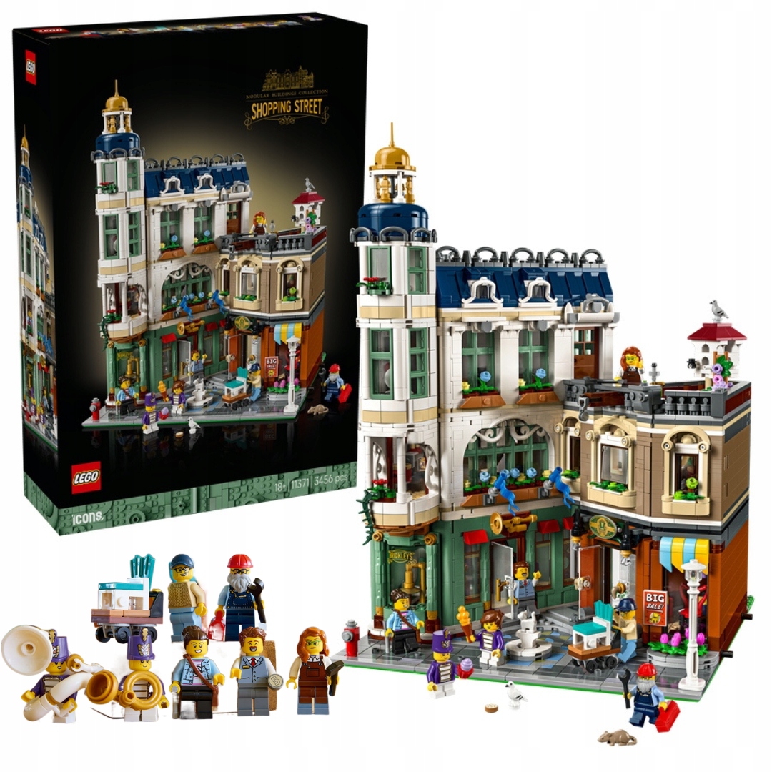 Lego Icons Komerční ulice 11371 Modulární budova 18+ Sběratelská sada