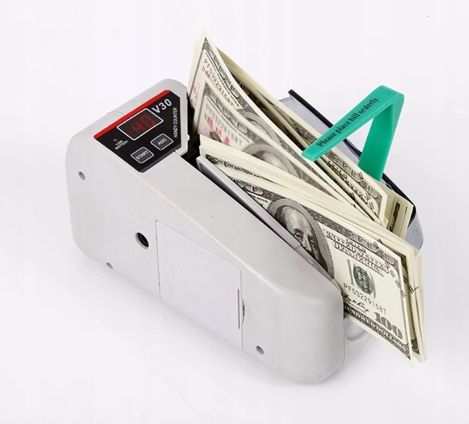 PRZENOŚNA RĘCZNA MASZYNKA LICZARKA ZLICZARKA LICZYDŁO DO LICZENIA BANKNOTÓW Rodzaj liczarka