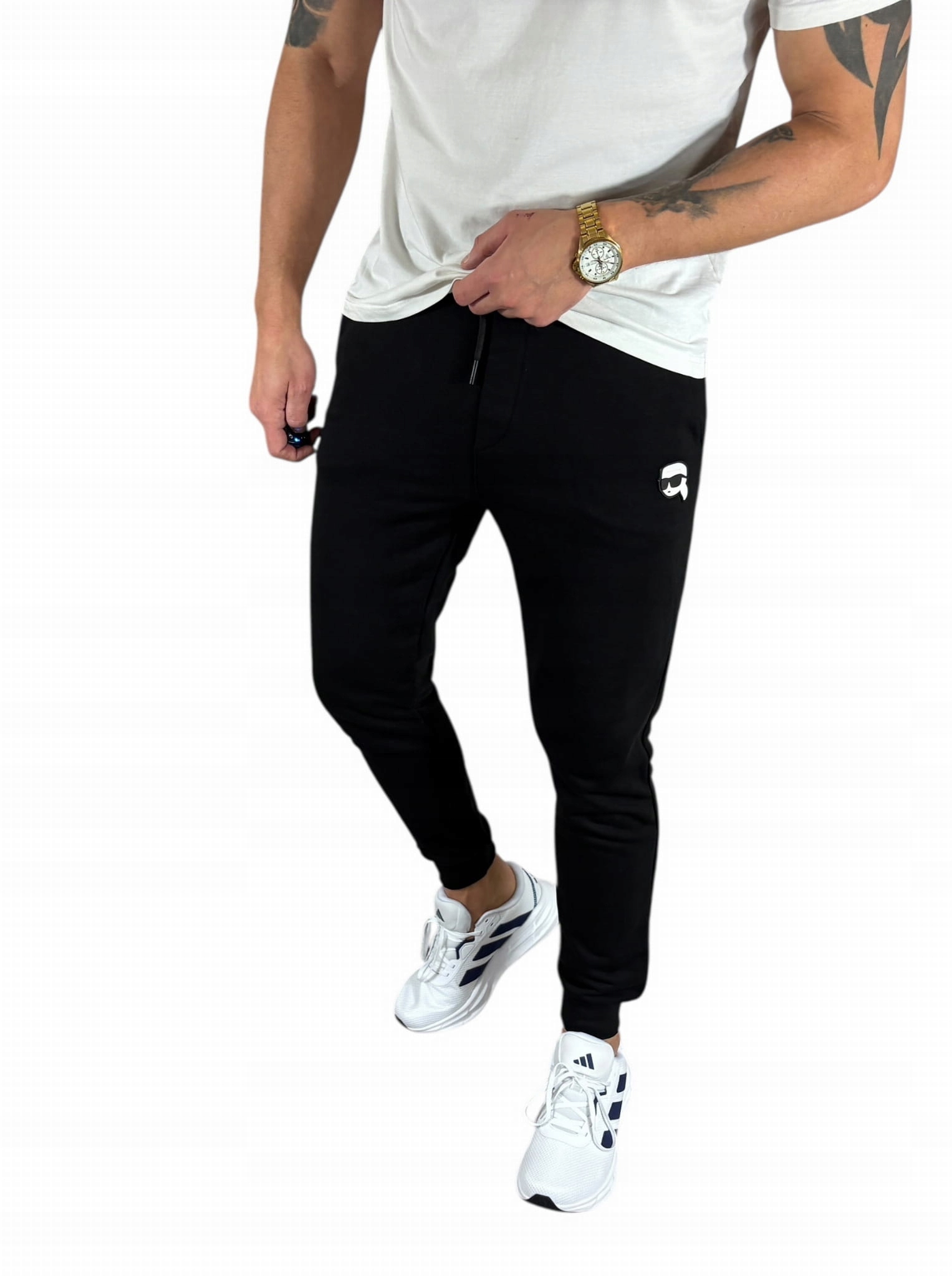 Pánské teplákové kalhoty Karl Lagerfeld 705713 500900 990 Černé XL