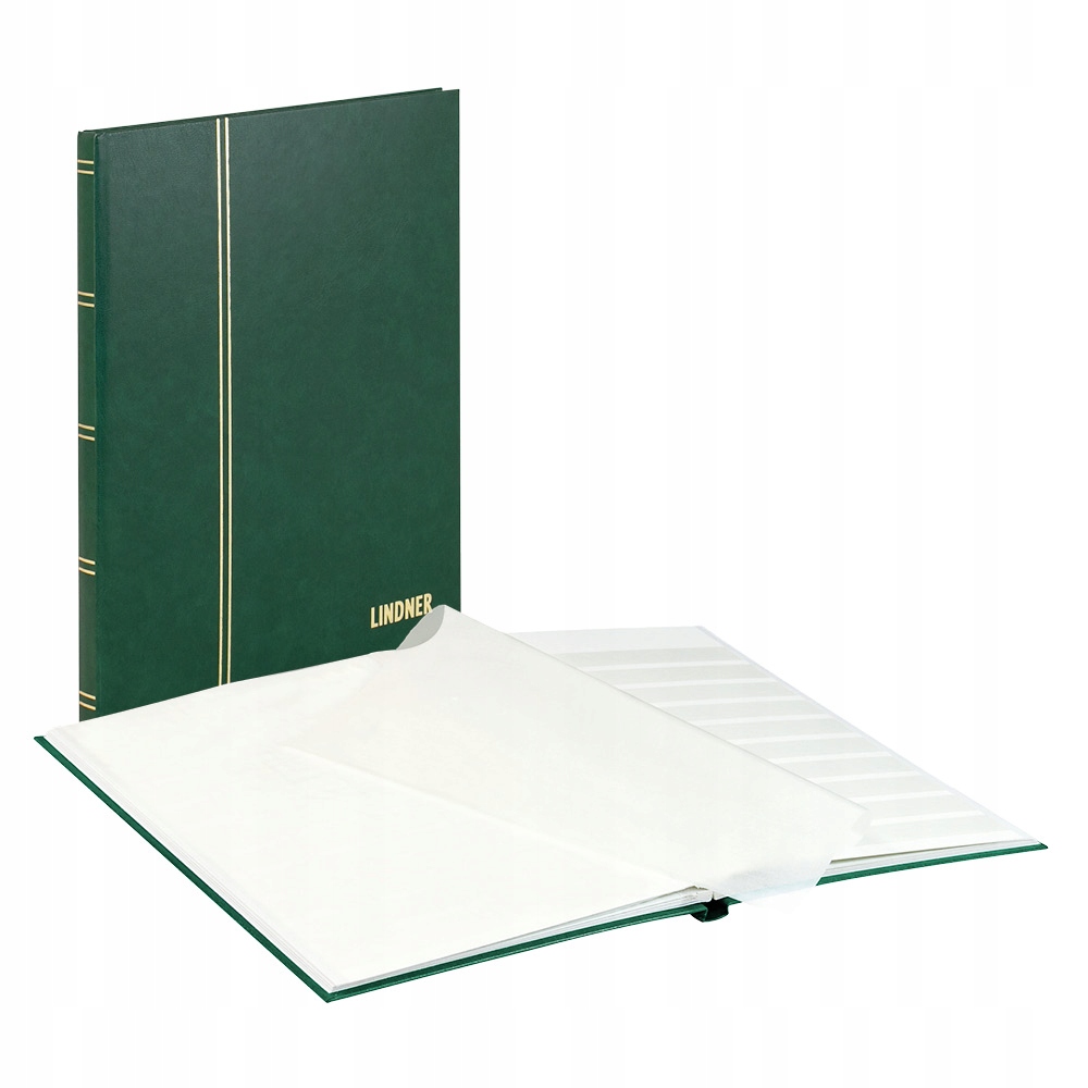 Elegantní Album Klaser Na Známky A4 16 Stran Zelené Lindner