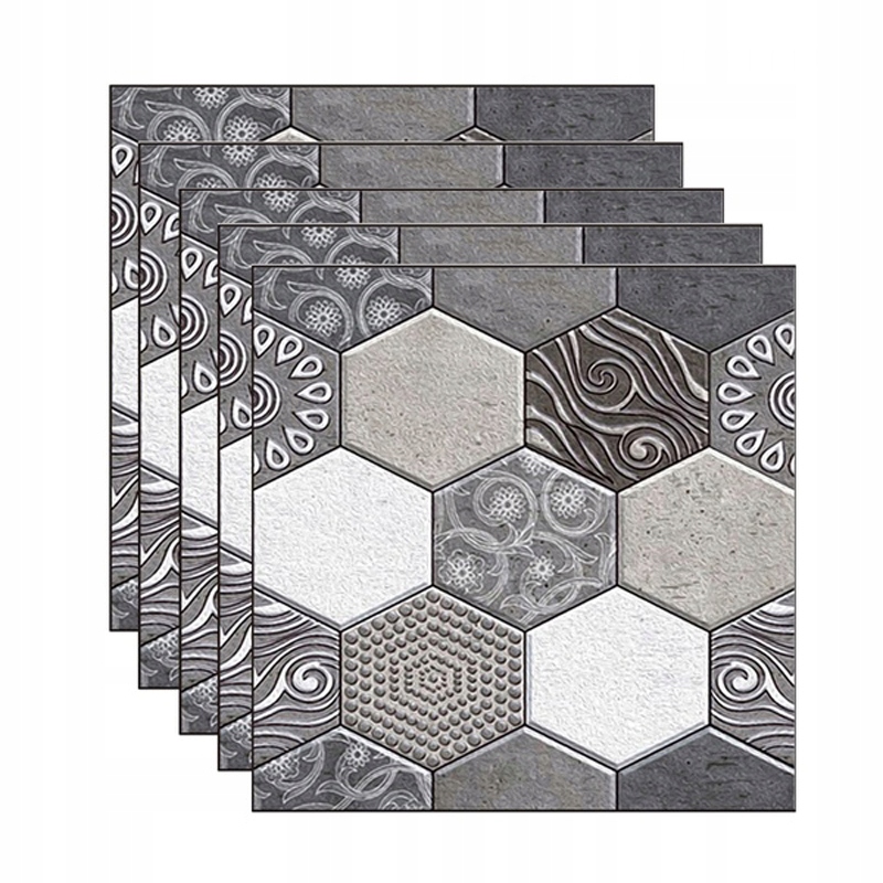 

Naklejki ścianę kafelki kuchnia Szary 30x30cm 5szt
