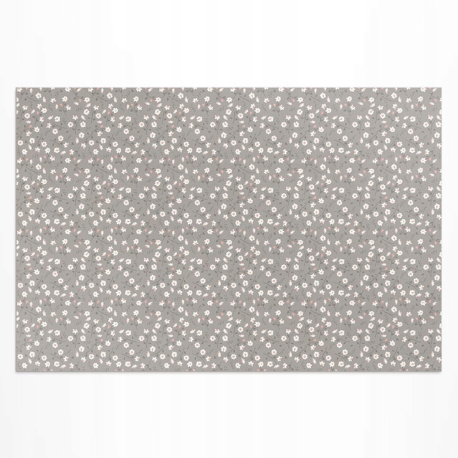 Terasový vinylový koberec Poľná lúka kvetov jemný boho vzor 180x120 cm
