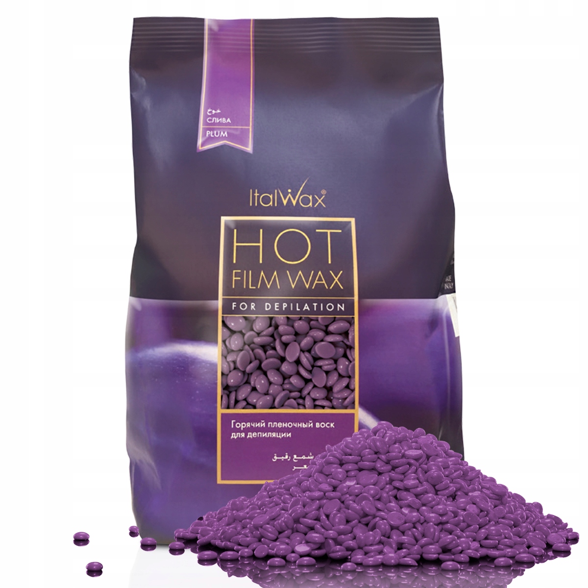 

ItalWax wosk twardy dropsy do depilacji Plum 500 g