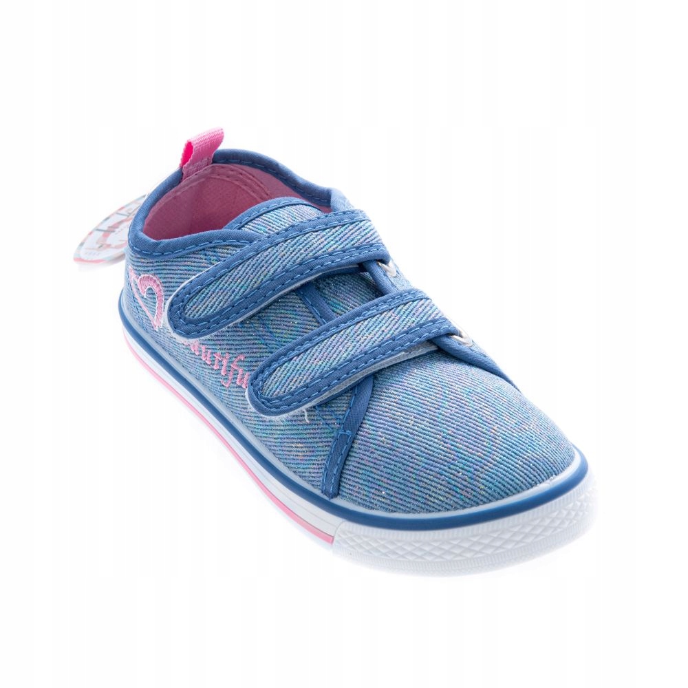 

Śliczne Tenisówki trampki Jeans mieniące R 28