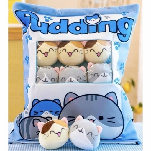 PODUSZKA PUDDING Z MASKOTKAMI DO RZUCANIA WZORY