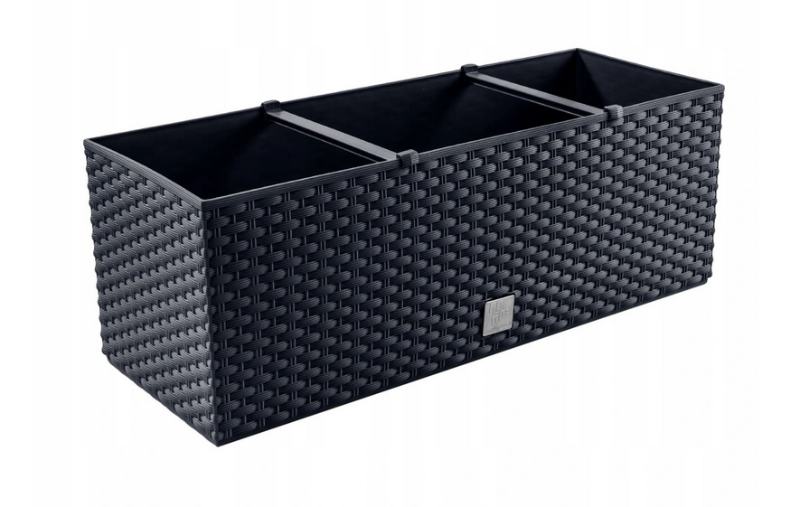 DONICZKA DONICA RATTAN SKRZYNKA OGRODOWA + WKŁAD