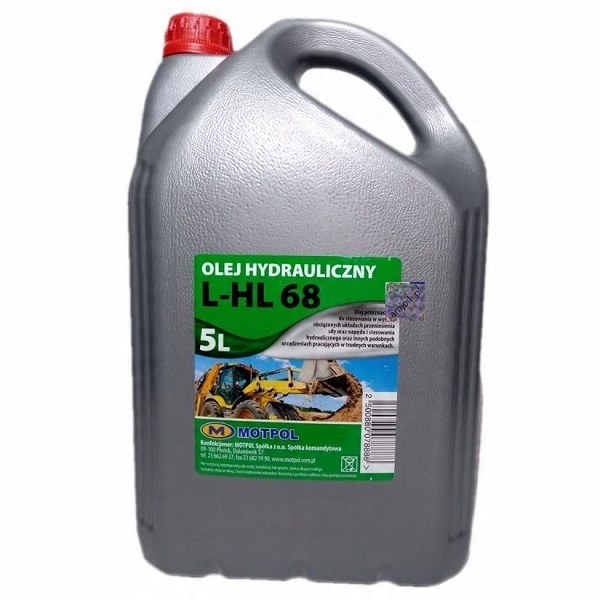 

Dcs Motol L-hl 68 olej hydrauliczny do koparki 5L