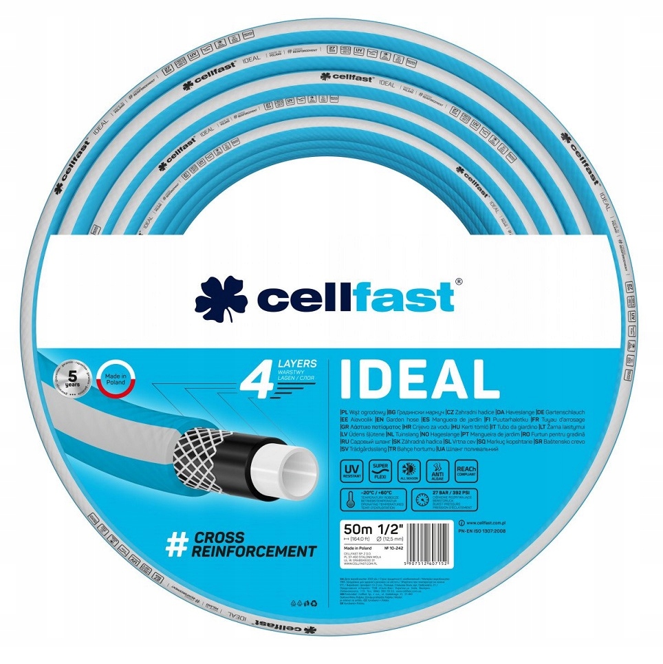 

Cellfast 10-242 Wąż Ogrodowy Ideal 1/2" 50 m