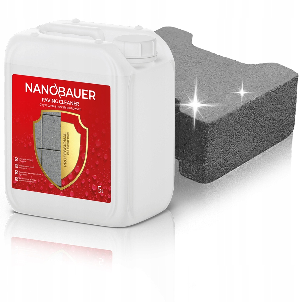 Prostředek Koncentrát Tekutý přípravek na dlažební kostky betonu Nanobauer 5L na 80-150 m²