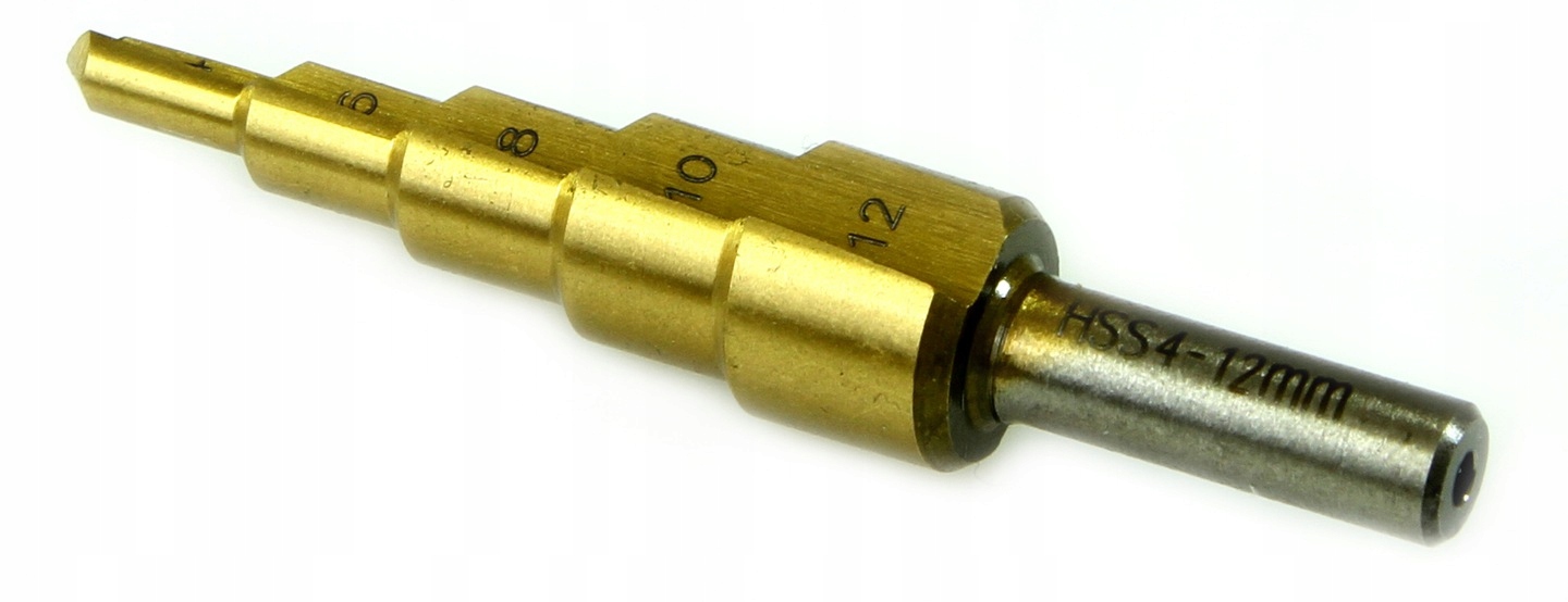 WIERTŁO STOŻKOWE STOPNIOWE HSS 4-12mm WIERTŁA