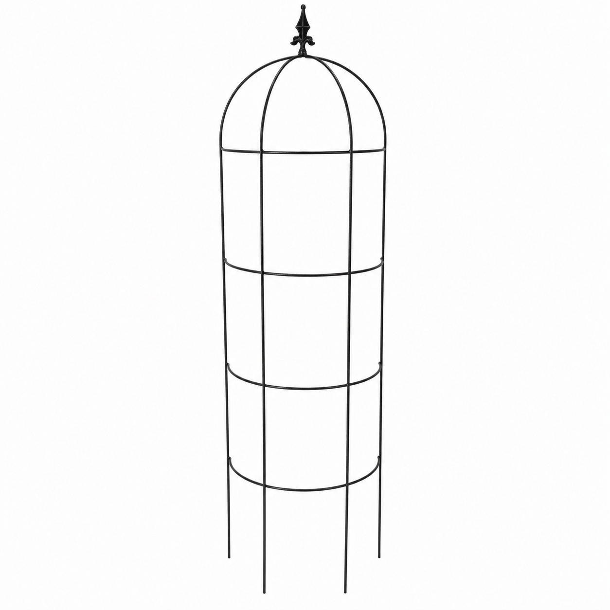 Zahradní Pergola Kovová 150cm Podpora Na Růže Popínavé Květiny Obelisk Sloup