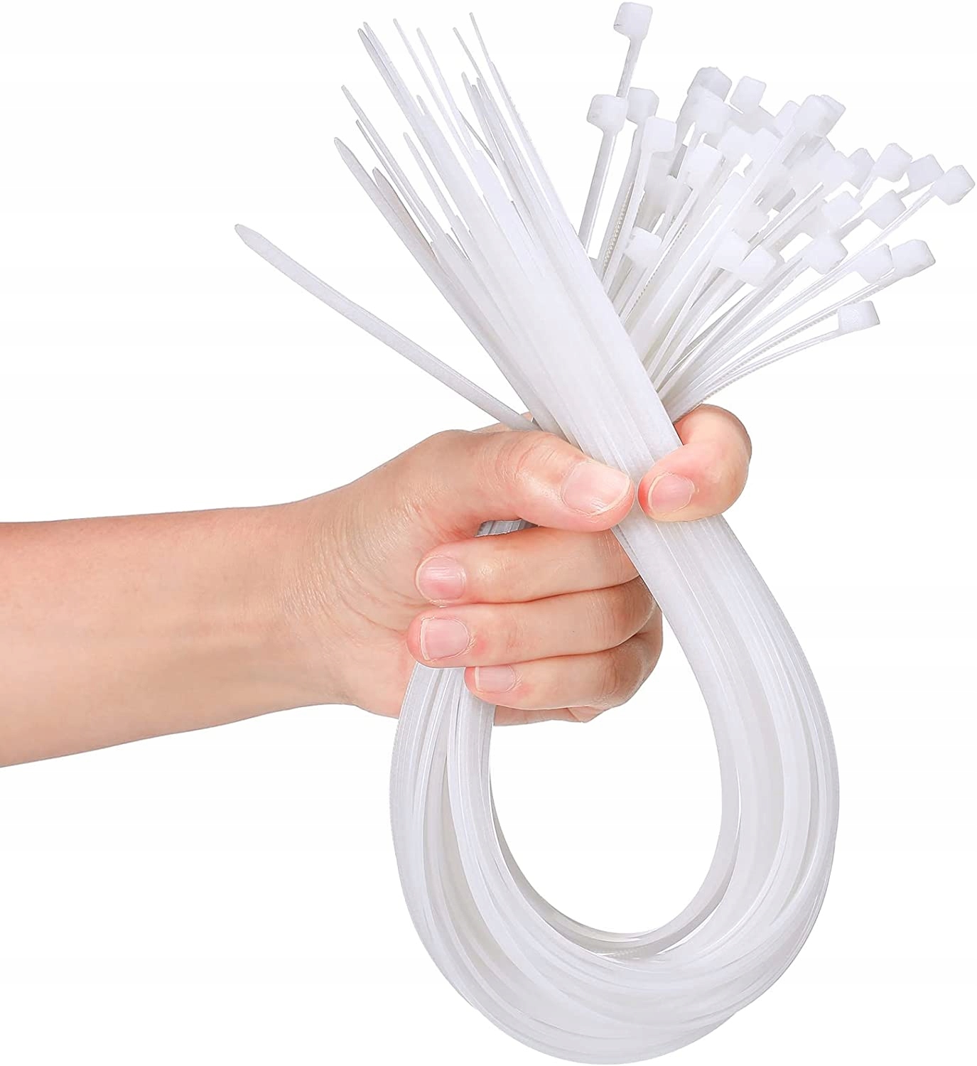 OPASKI ZACISKOWE TRYTKI TRYTYTKI WIELOKROTNEGO UŹYT. WIELORAZOWE BIAŁE 60x Szerokość 7.5 mm