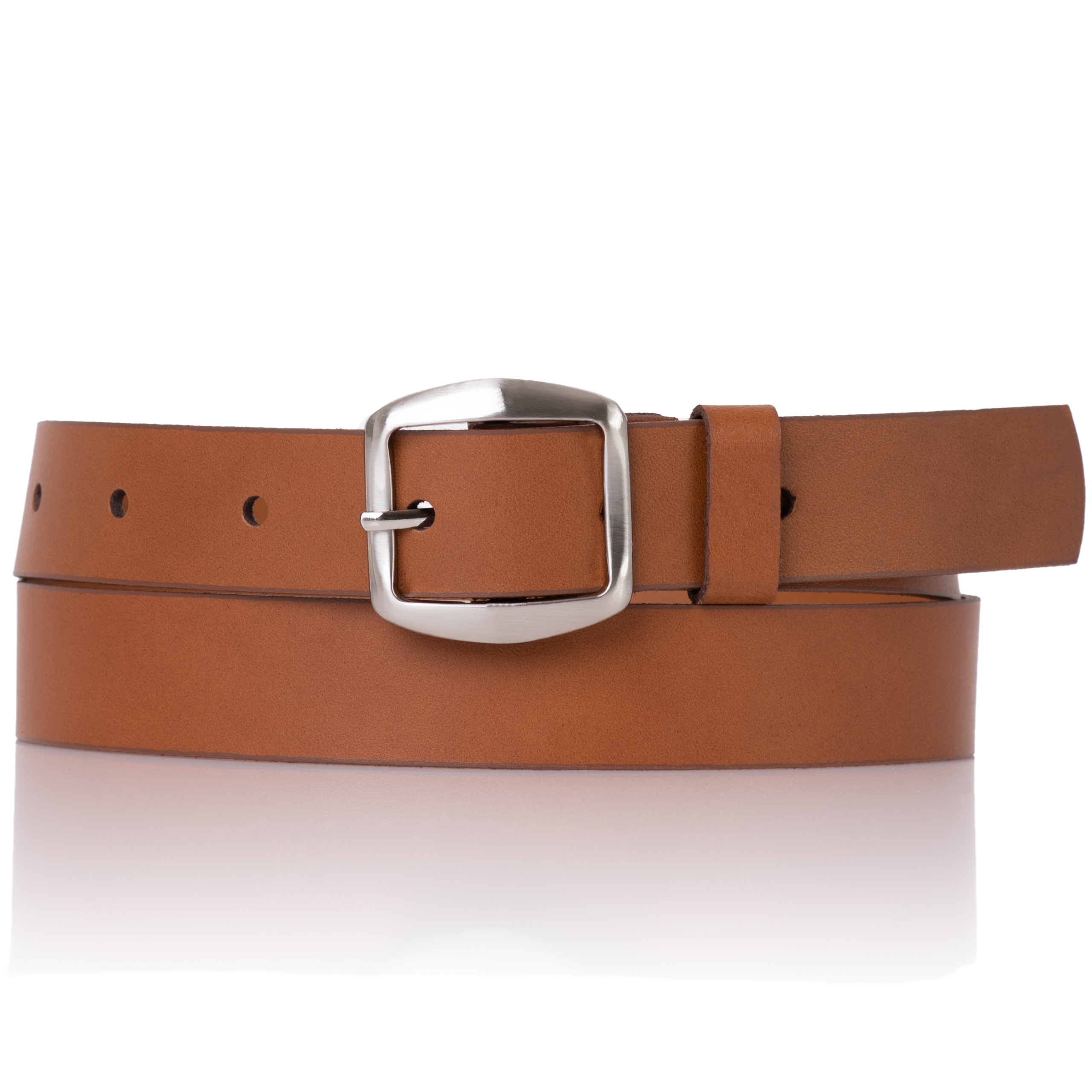 

Sepher Pasek skórzany Rudy cynamonowy brąz damski