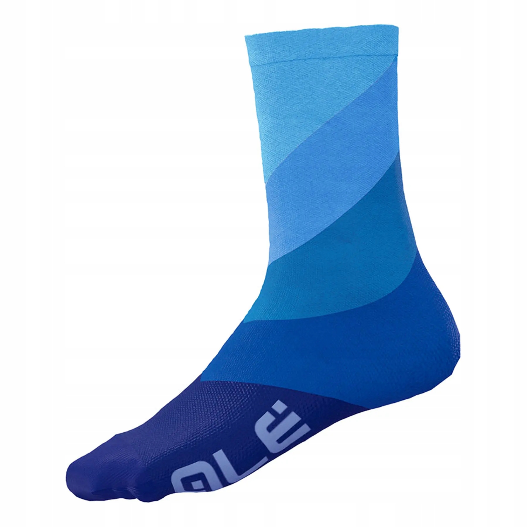 Skarpety rowerowe Alé Cycling Diagonal Digitopress roz. 44-47 niebieskie