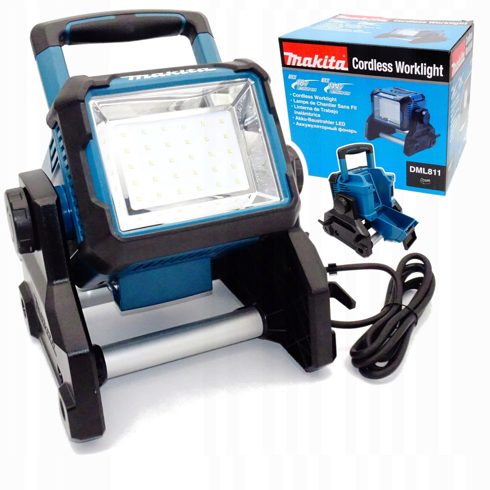 Makita DML811 Lampa budowlana akumulatorowa Halogen Led 14,4V-18V 3000lm