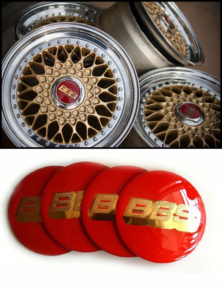 BBS 70 mm NAKLEJKI EMBLEMAT NA DEKIELKI KAPSLE