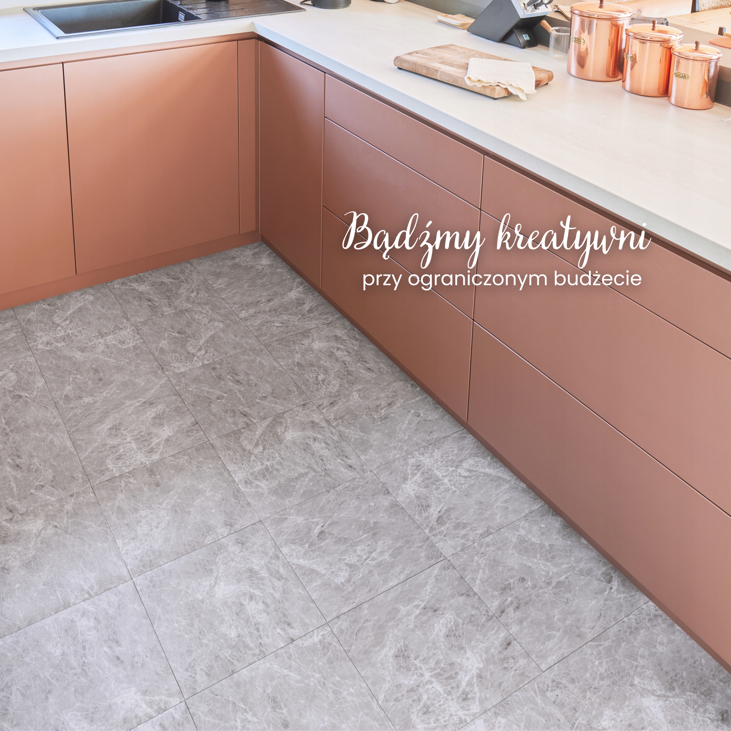 Płytka Winylowa Samoprzylepna 1 SZTUKA Wodny SZARY MARMUR Kafle Panel Kod producenta GA5-55-SZT