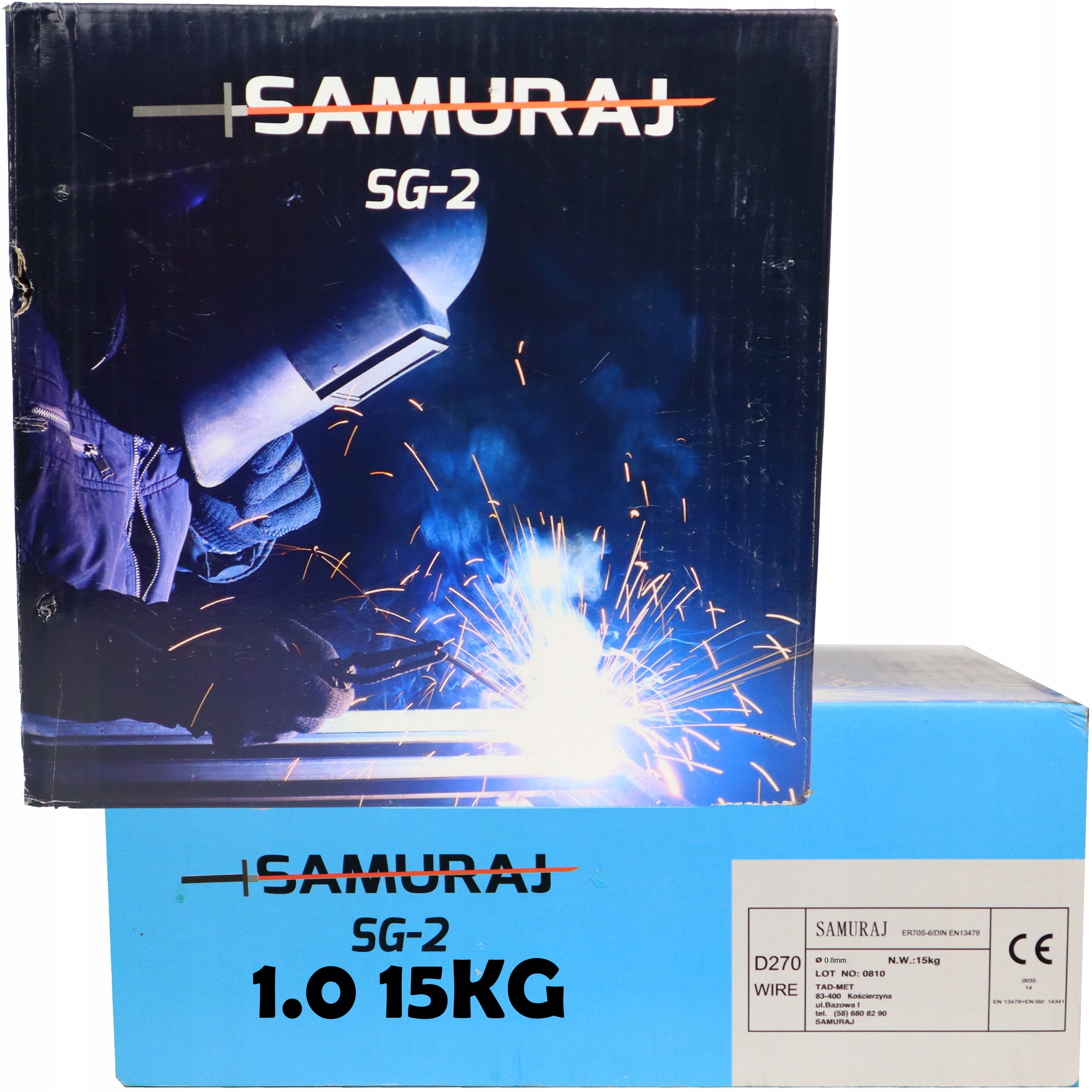

Drut spawalniczy Samuraj SG2 stalowy 1,0 mm 15 kg