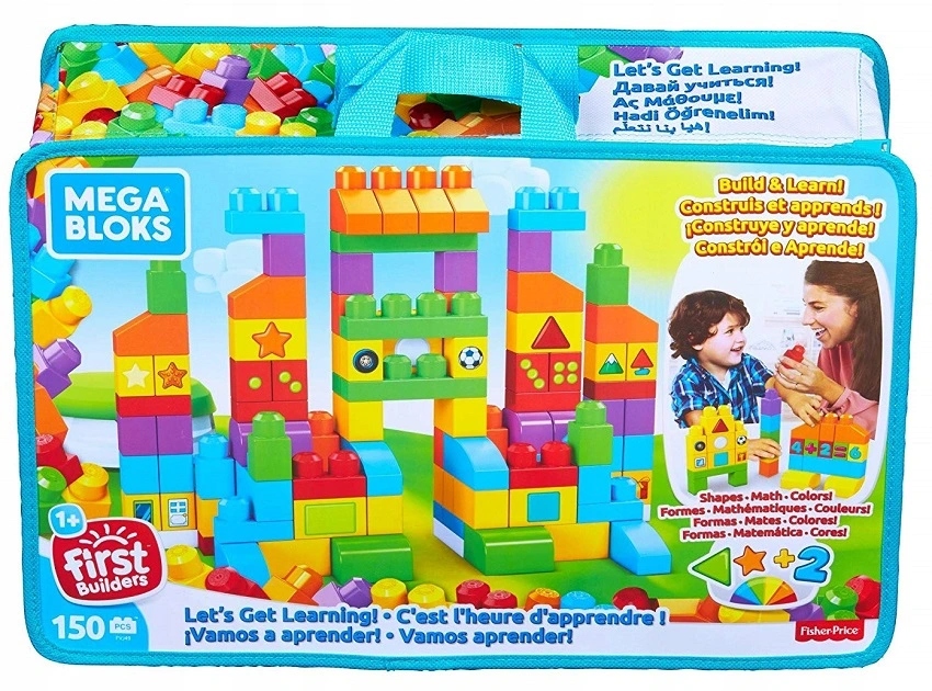 MEGA BLOKS FIRST BUILDERS TORBA KLOCKI 150 ELEMENTÓW FVJ49