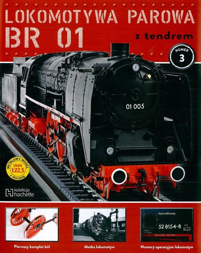 KOLEKCJA LOKOMOTYWA PAROWA BR 01 nr 3