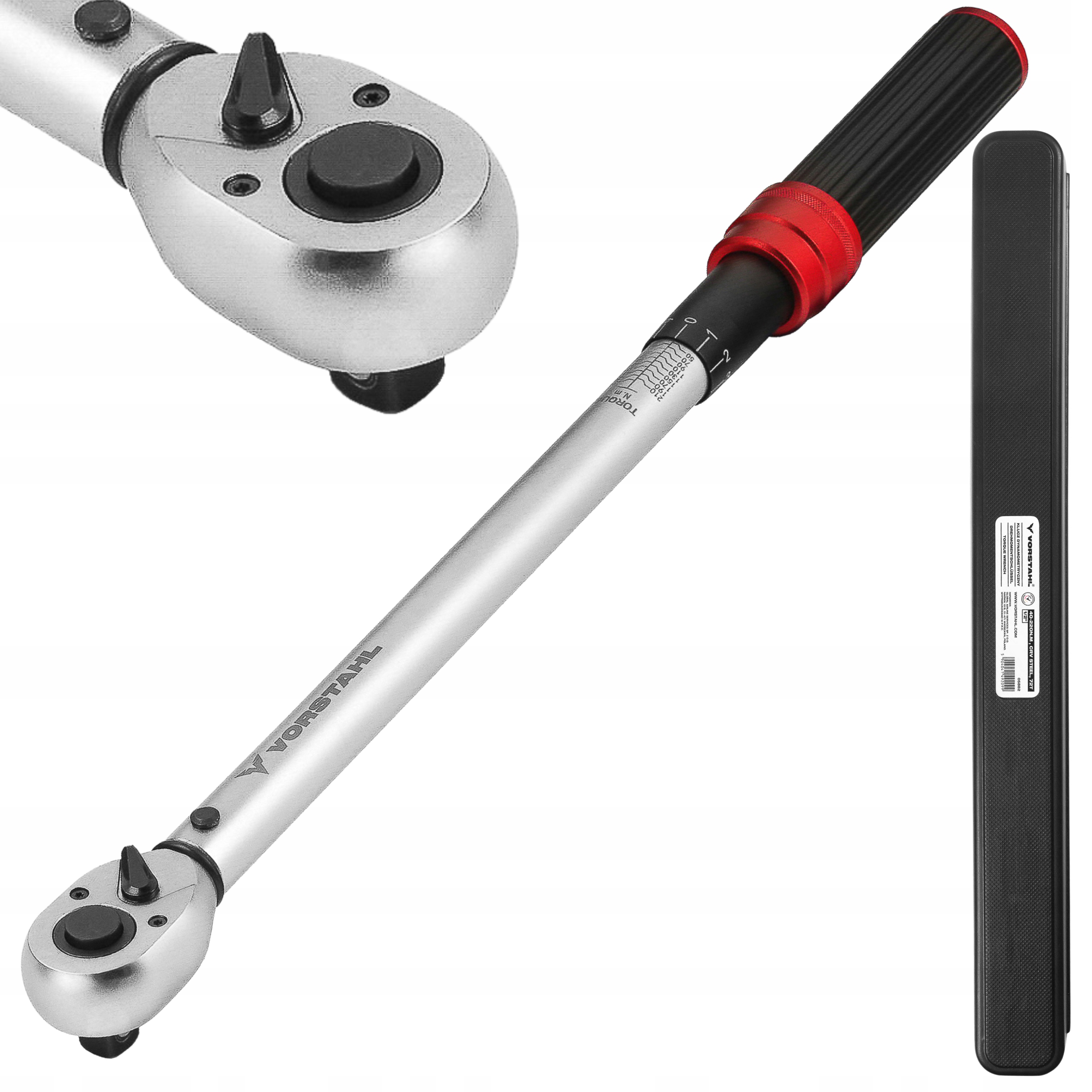 Klucz Dynamometryczny Dwukierunkowy 1/4" 5-30 Nm Etui Vorstahl