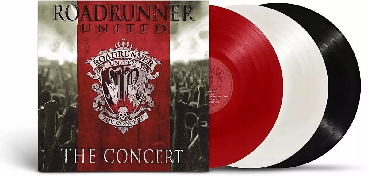 Roadrunner United The Concert 3LP Red/Black/White Limited Edition Folia