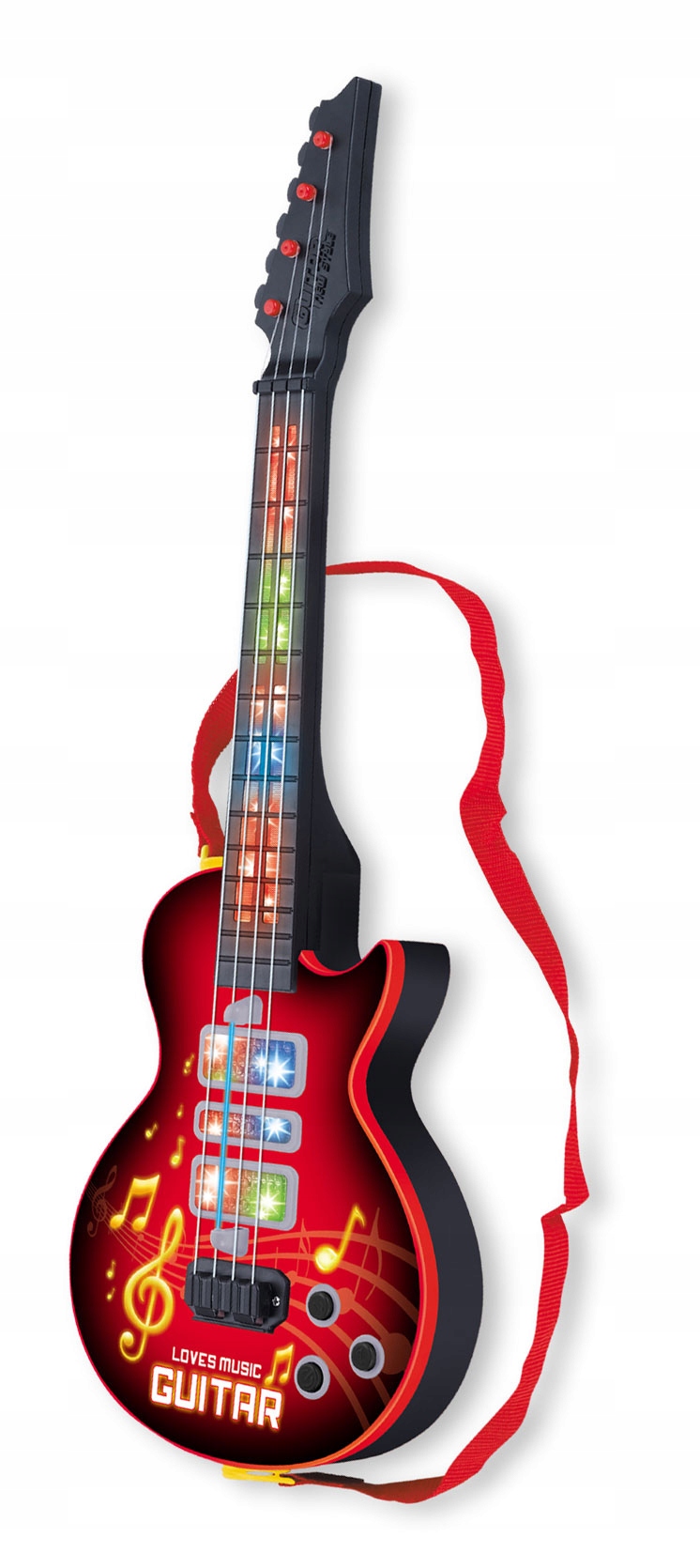 GITARA STRUNOWA DLA DZIECI ROCKOWA DUŻA 52 CM INSTRUMENT MUZYCZNY 4 STRUNY Marka AIG