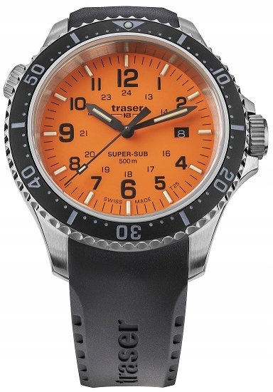 ZEGAREK TRASER 109380 SUPER SUB + LATARKA + PASEK! Marka Traser