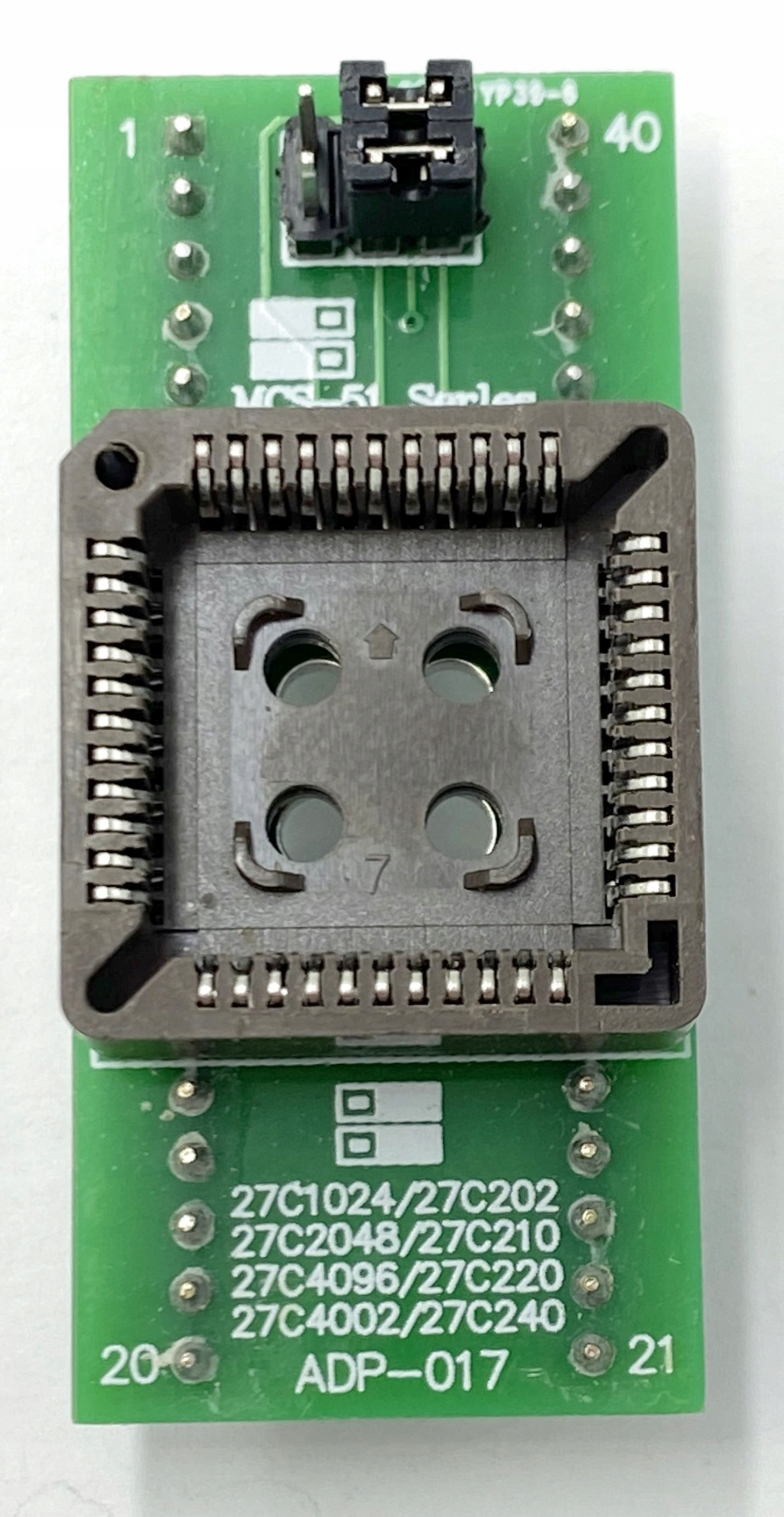 Adapter uniwersalny PLCC44 -> PDIP40 (uP+EPROM) Marka Eliptor