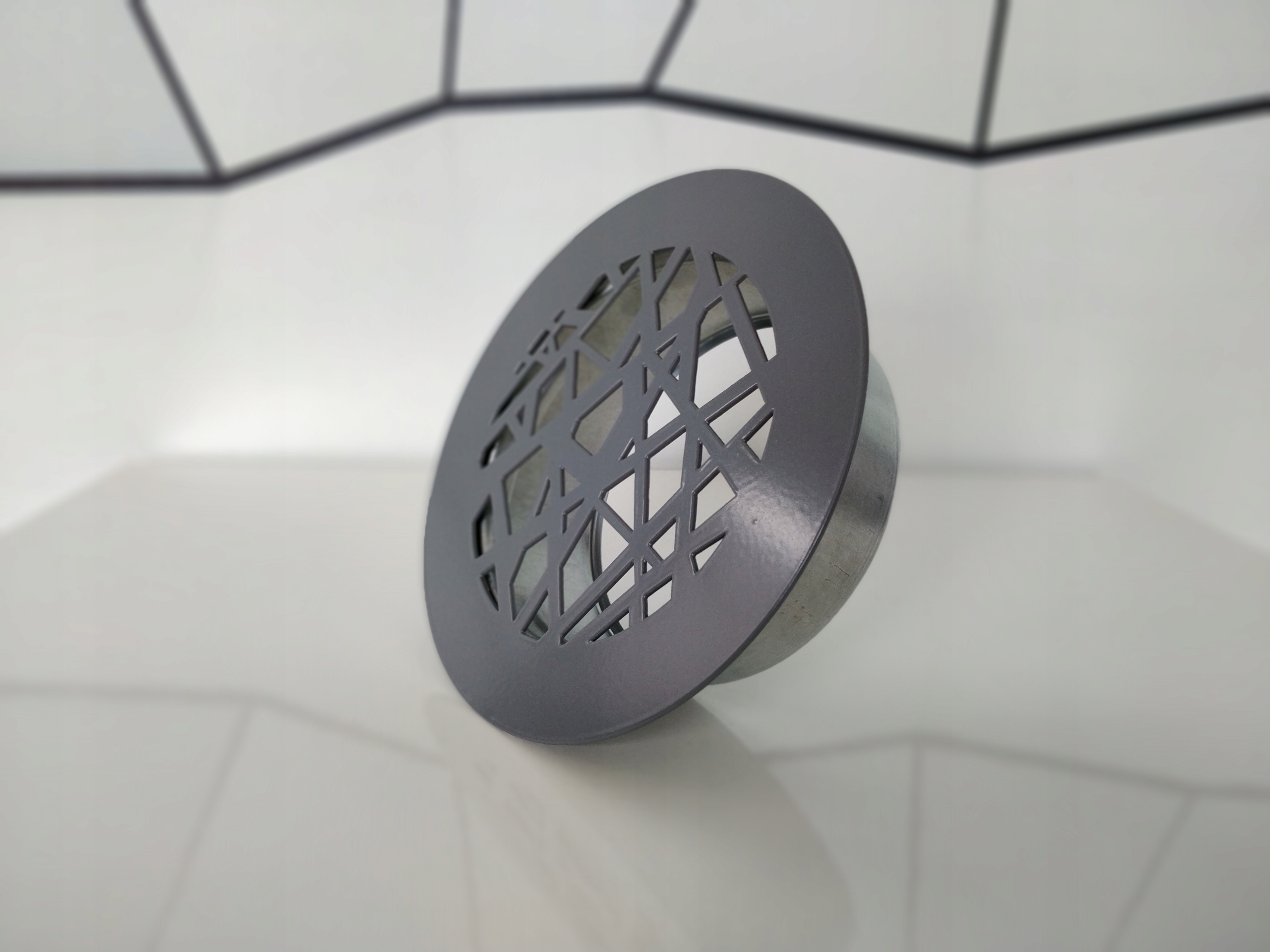 Kratka wentylacyjna anemostat 125 mm RAL 9023