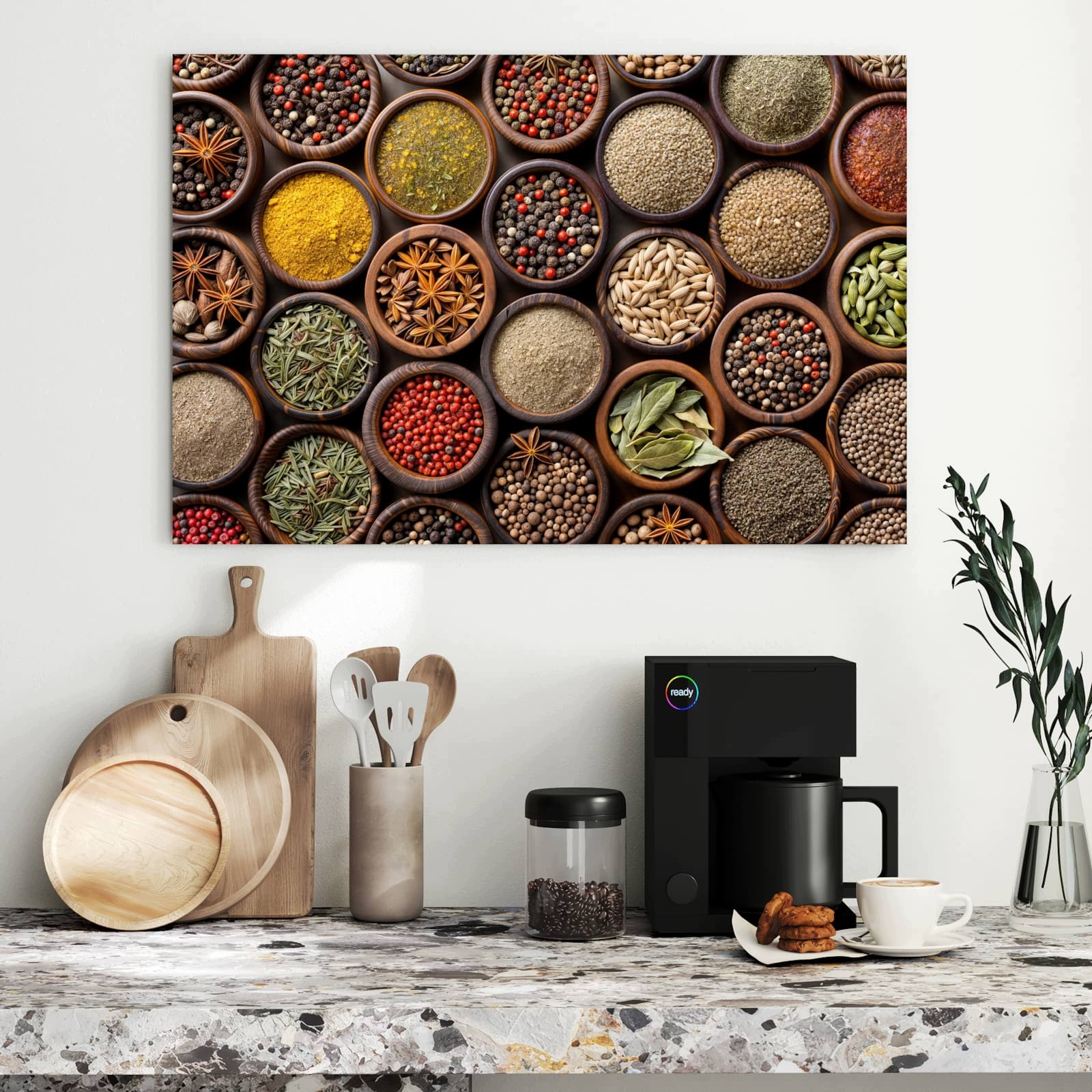 Magnetická tabule Různé Koření 90 × 60 cm