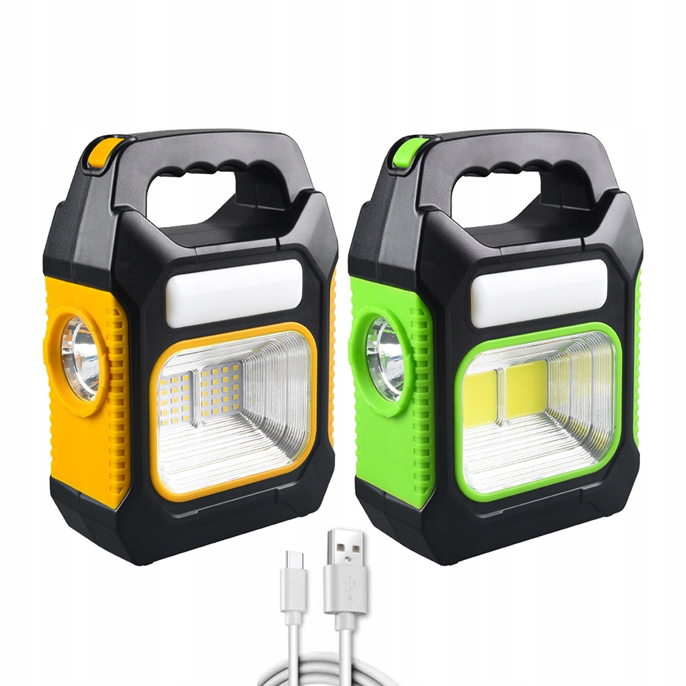 

Latarka Lampa Akumulator Powerbank Solarna Cob Led