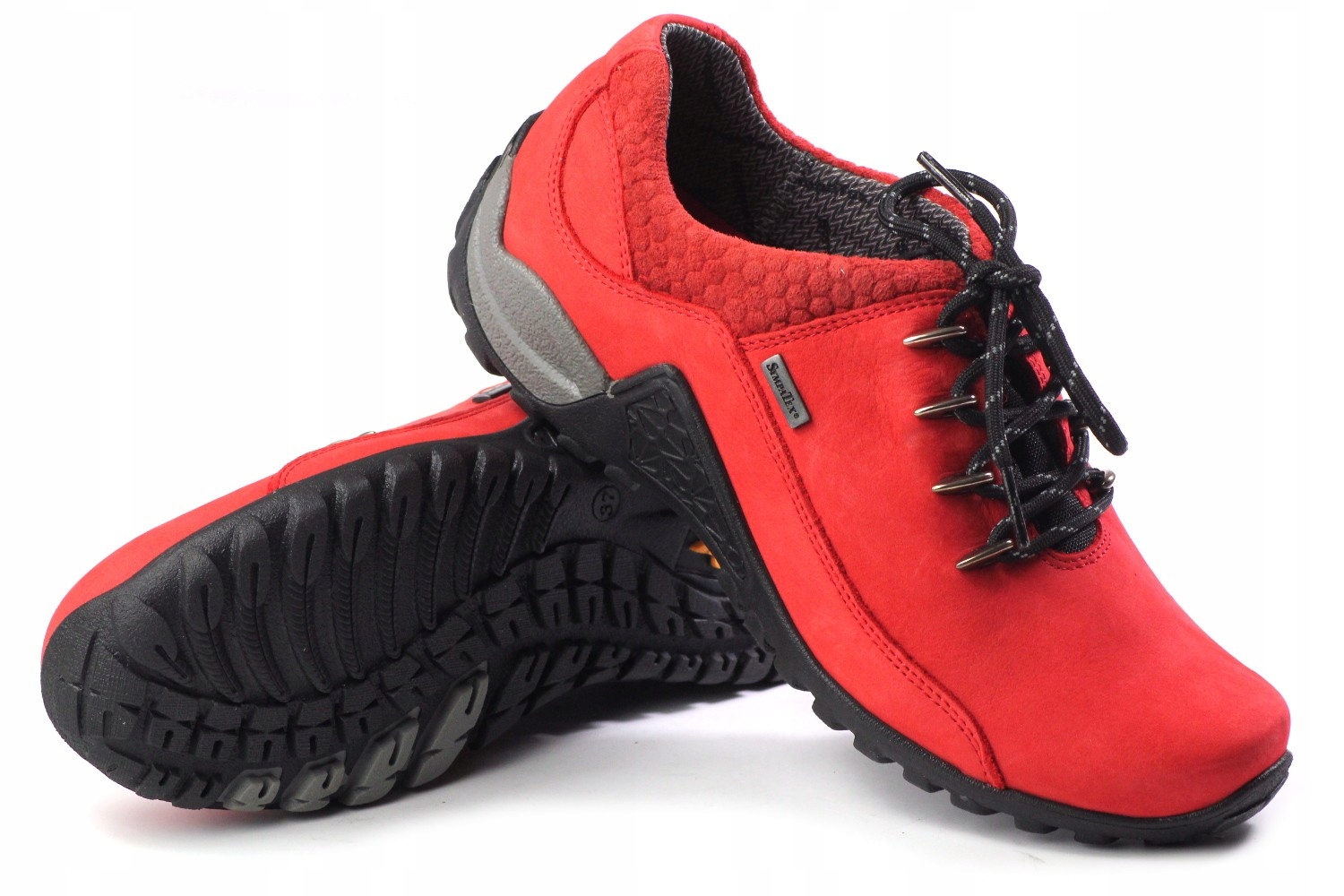 TREKKINGI NIK 05-0128-02-3-12-02 CZERWONE DAMSKIE Płeć kobieta