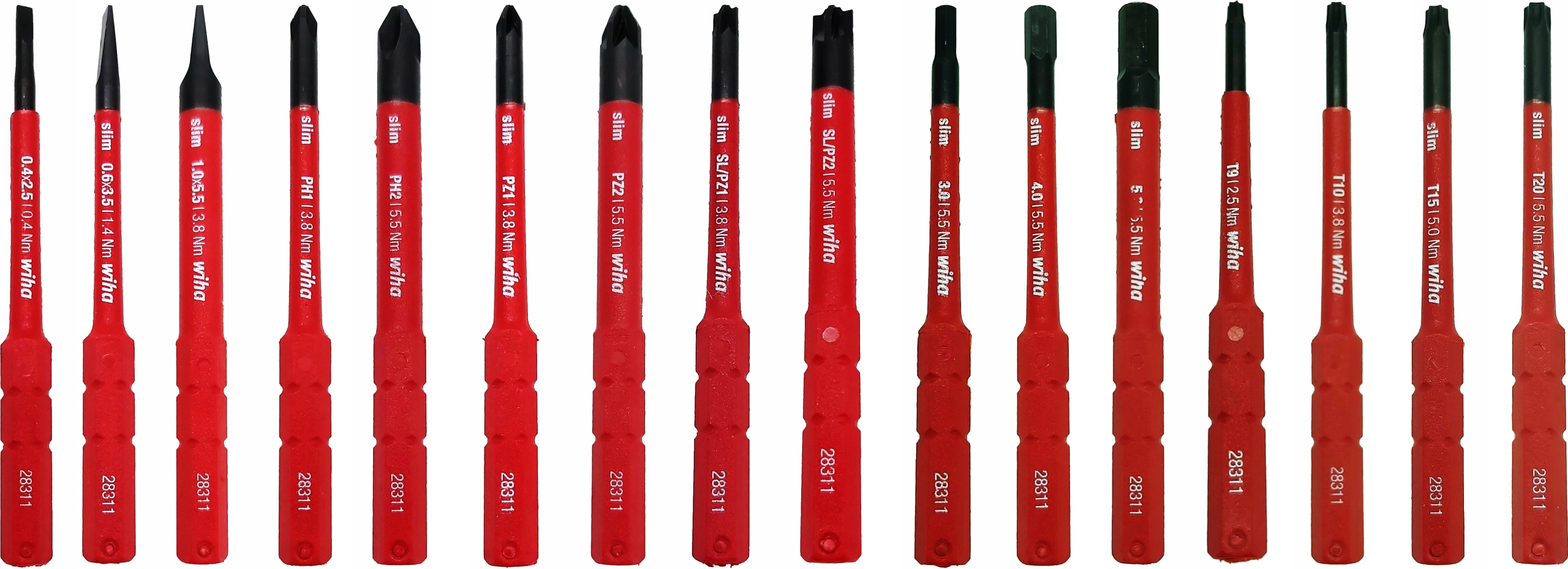 ZESTAW WKRĘTAKÓW I BITÓW VDE SLIMVARIO WIHA 41231 Waga produktu z opakowaniem jednostkowym 1 kg